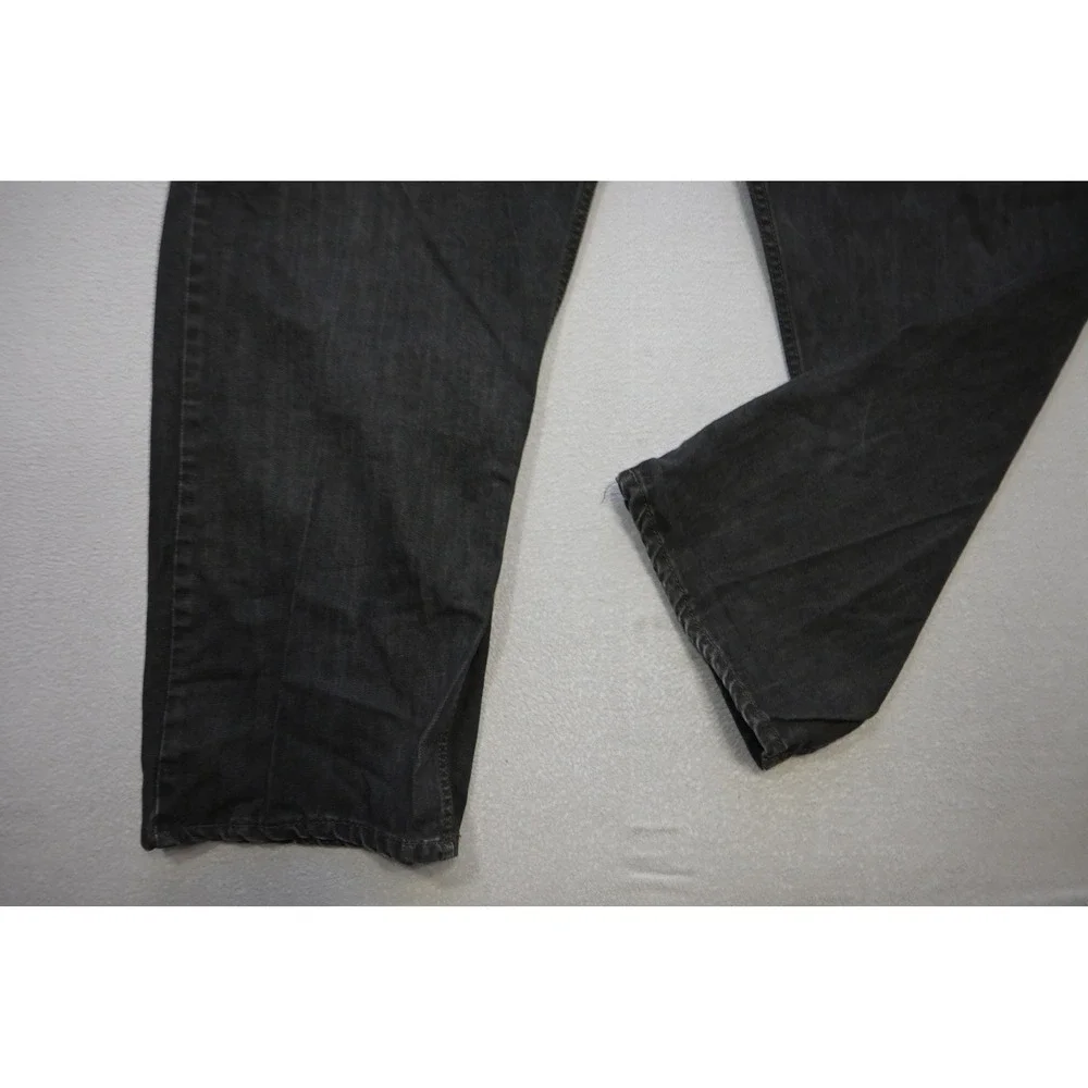 Levi's 559 Relaxed Straight Jeans Mens 44x32 Black/Gray Denim Stretch Excellent‎